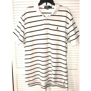 Polo Ralph Lauren Polo White with Black Stripes XL